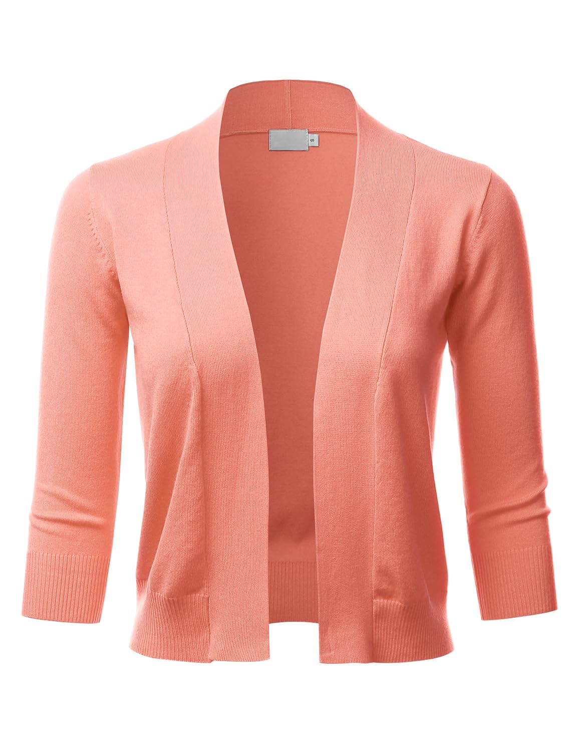 LALABEE Damen-Bolero, klassisch, 3/4-Ärmel, vorne offen, kurz, Cardigan, Shrugs für Kleider (S~XXL)