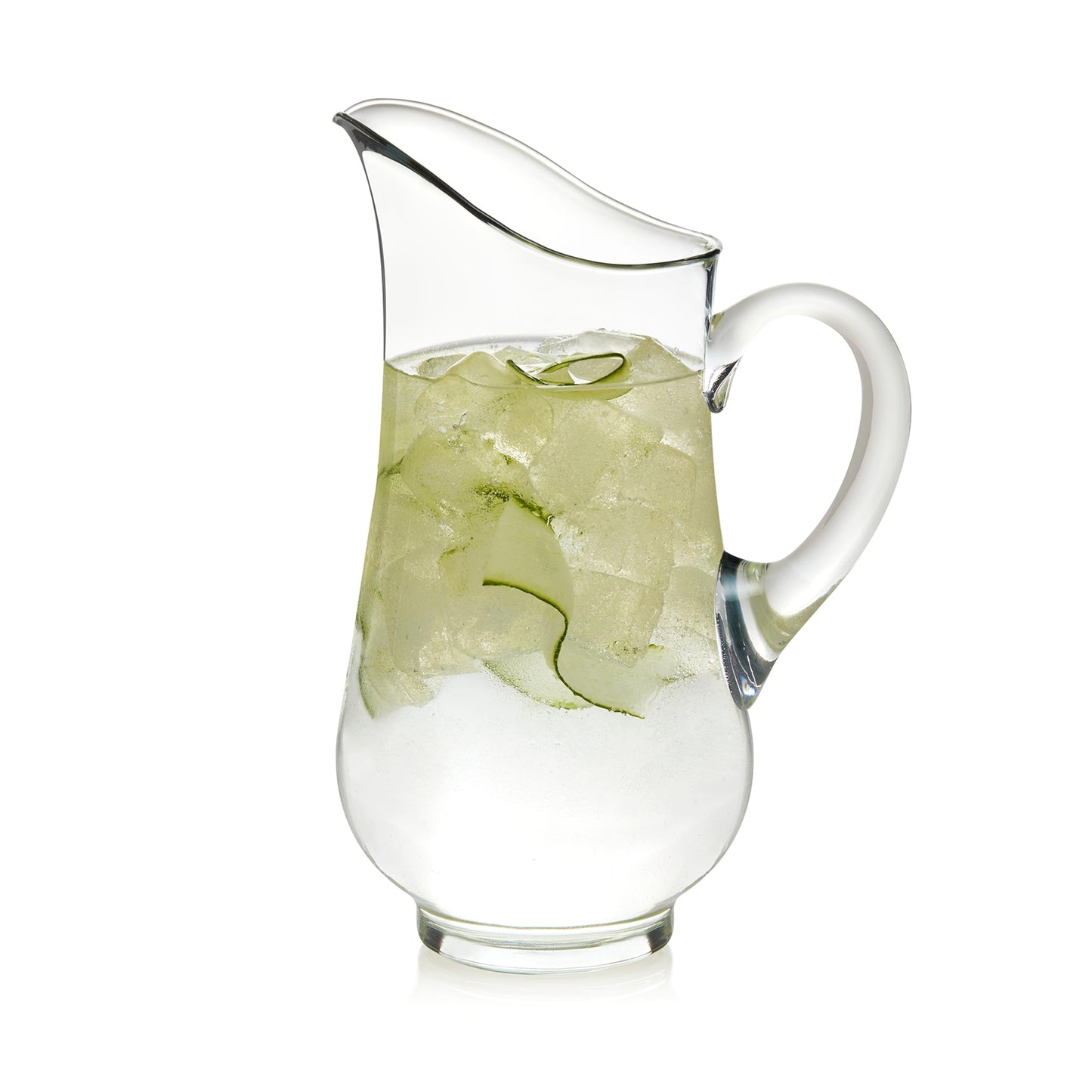 Libbey Acapulco Large Glass Pitcher Set of 2, 89 Oz, Clear, Tall Bubble Glass Pitchers with Handle, Modern Pitcher Set for Iced Tea, Punch, and More