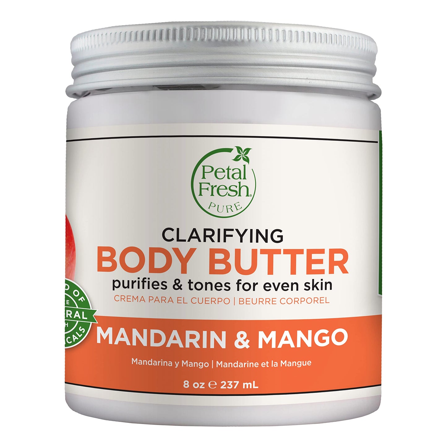 Petal Fresh Pure Perfecting Guava Nectar Körperbutter, Bio-Kokosnussöl, Arganöl, Sheabutter, fördert gesunde Haut, vegan und frei von Tierversuchen, 8 oz (Guava Nectar)