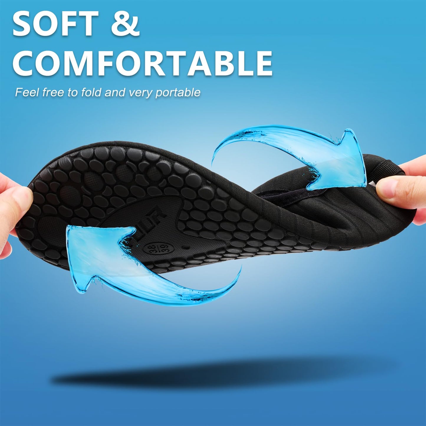 Chaussures de sports nautiques VIFUUR, chaussettes de yoga aquatiques à séchage rapide, pieds nus, à enfiler pour hommes et femmes