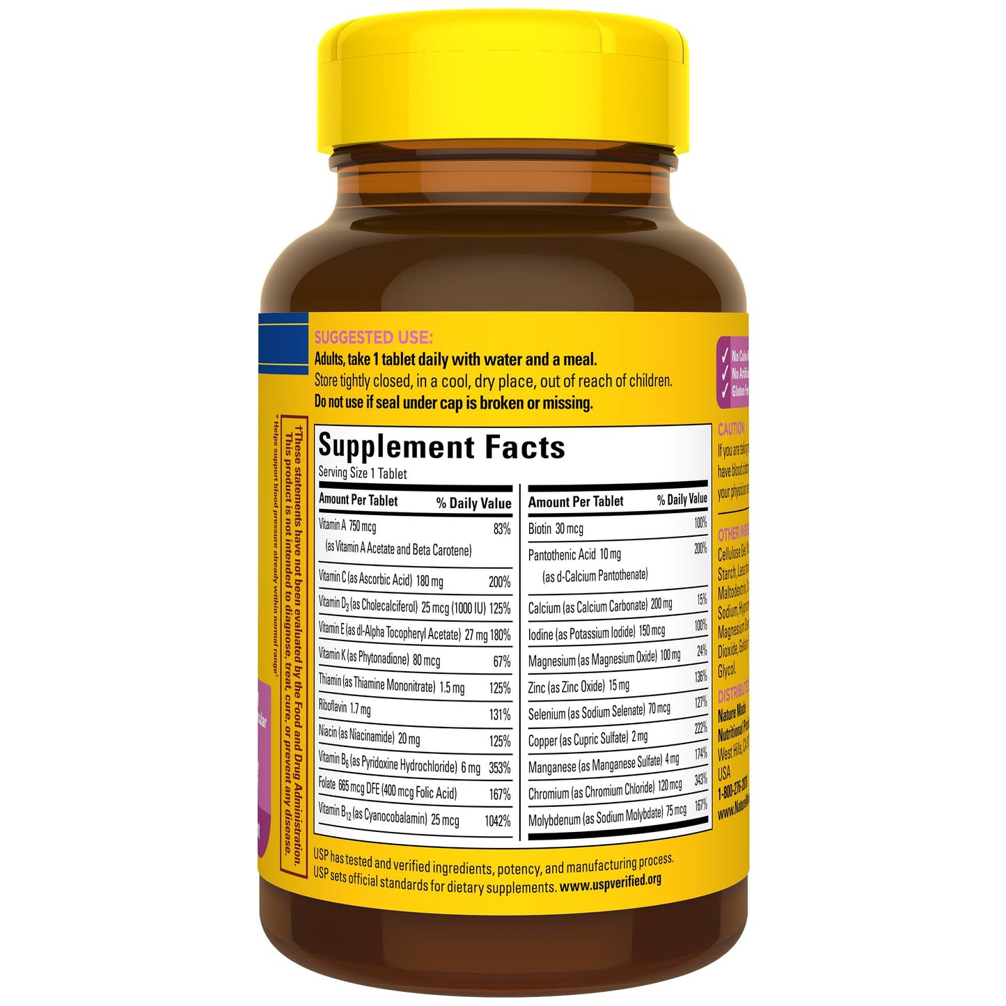 Nature Made Multivitamin für Sie ab 50 ohne Eisen, Multivitamin für Frauen zur täglichen Nährstoffunterstützung, Multivitamin für Frauen, 90 Tabletten, 90-Tage-Vorrat