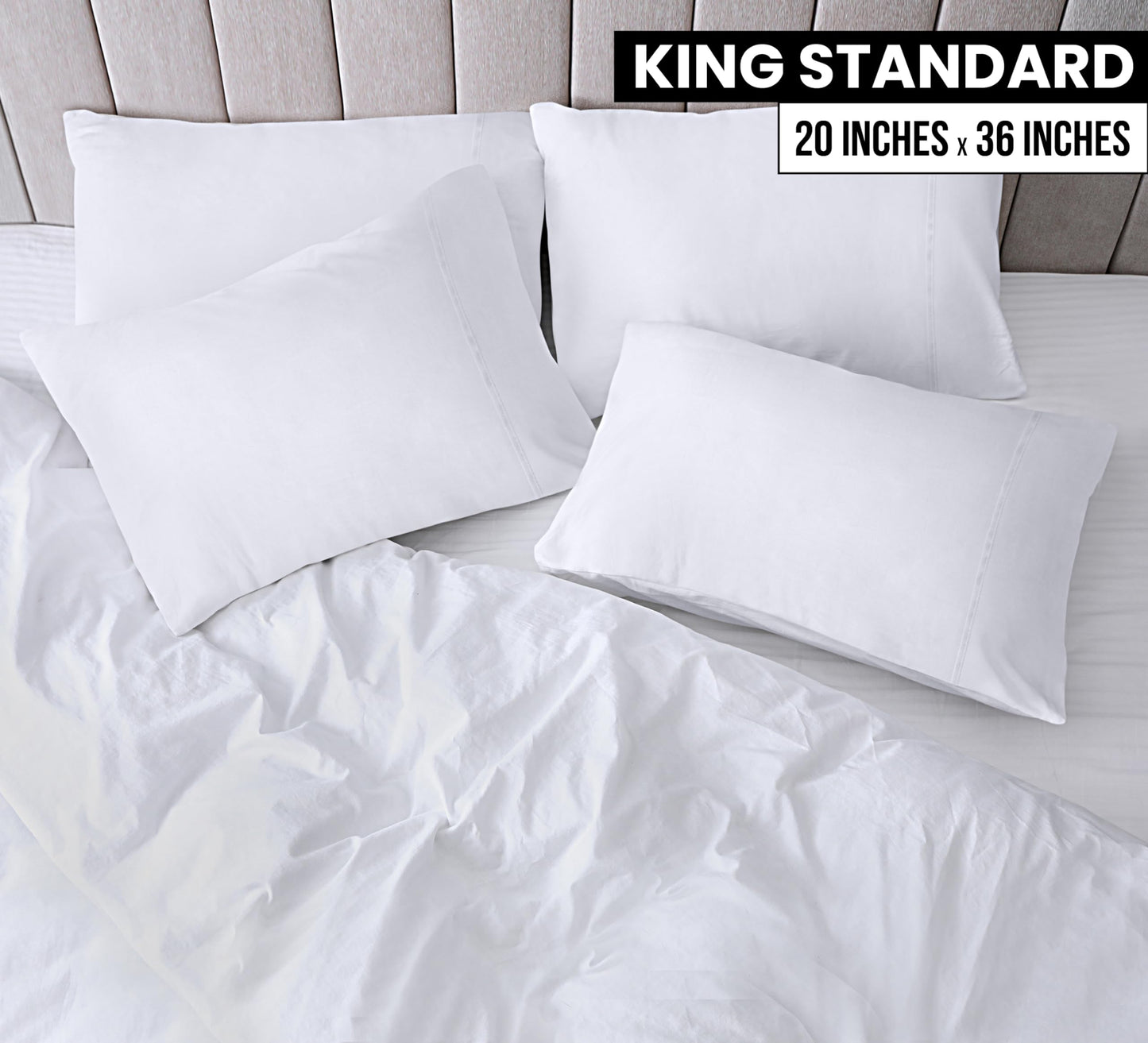 Utopia Bedding Pillow Cases - Envelope Closure - Soft Brushed Microfiber Fabric - Shrinkage and Fade Resistant Pillow
