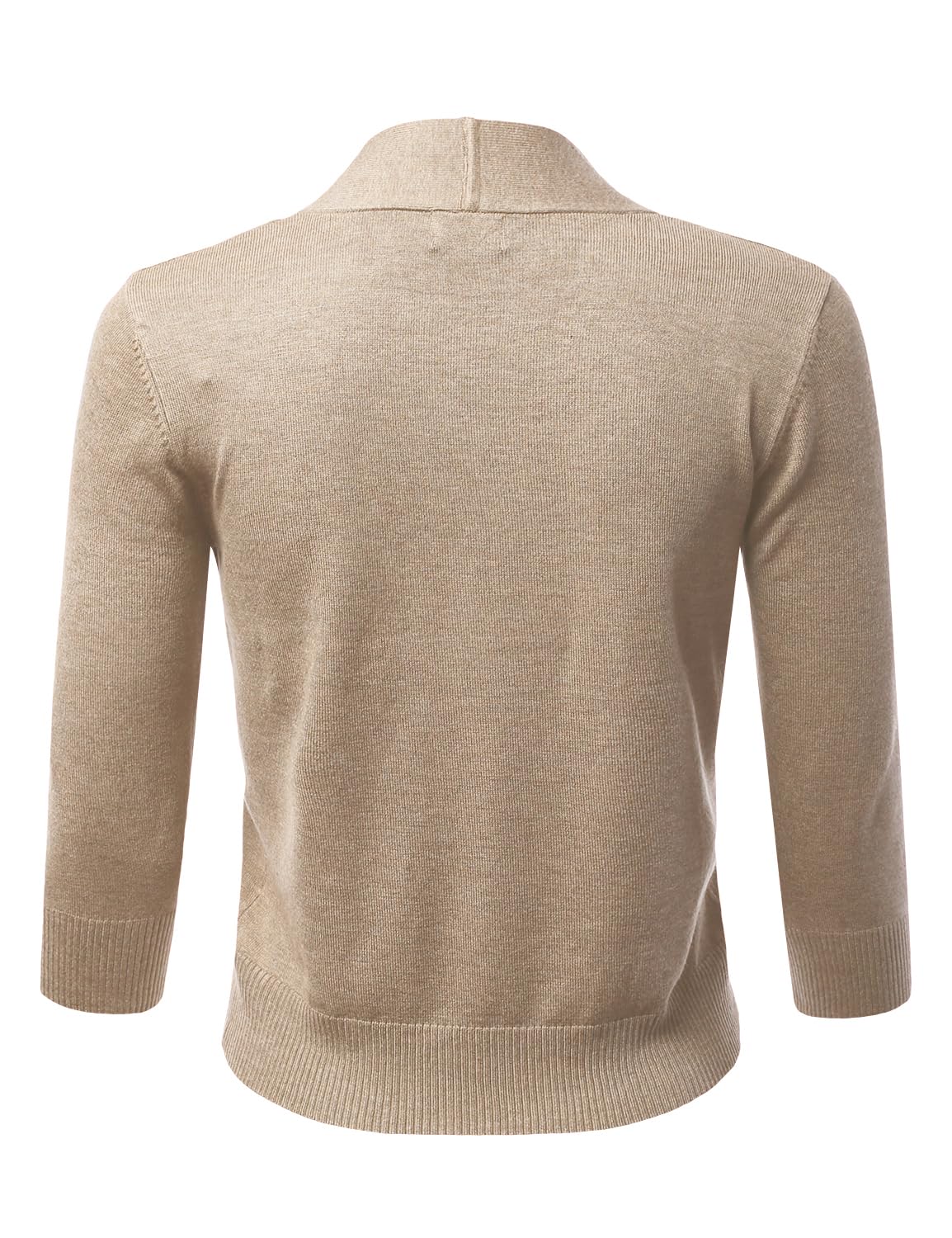 LALABEE Damen-Bolero, klassisch, 3/4-Ärmel, vorne offen, kurz, Cardigan, Shrugs für Kleider (S~XXL)