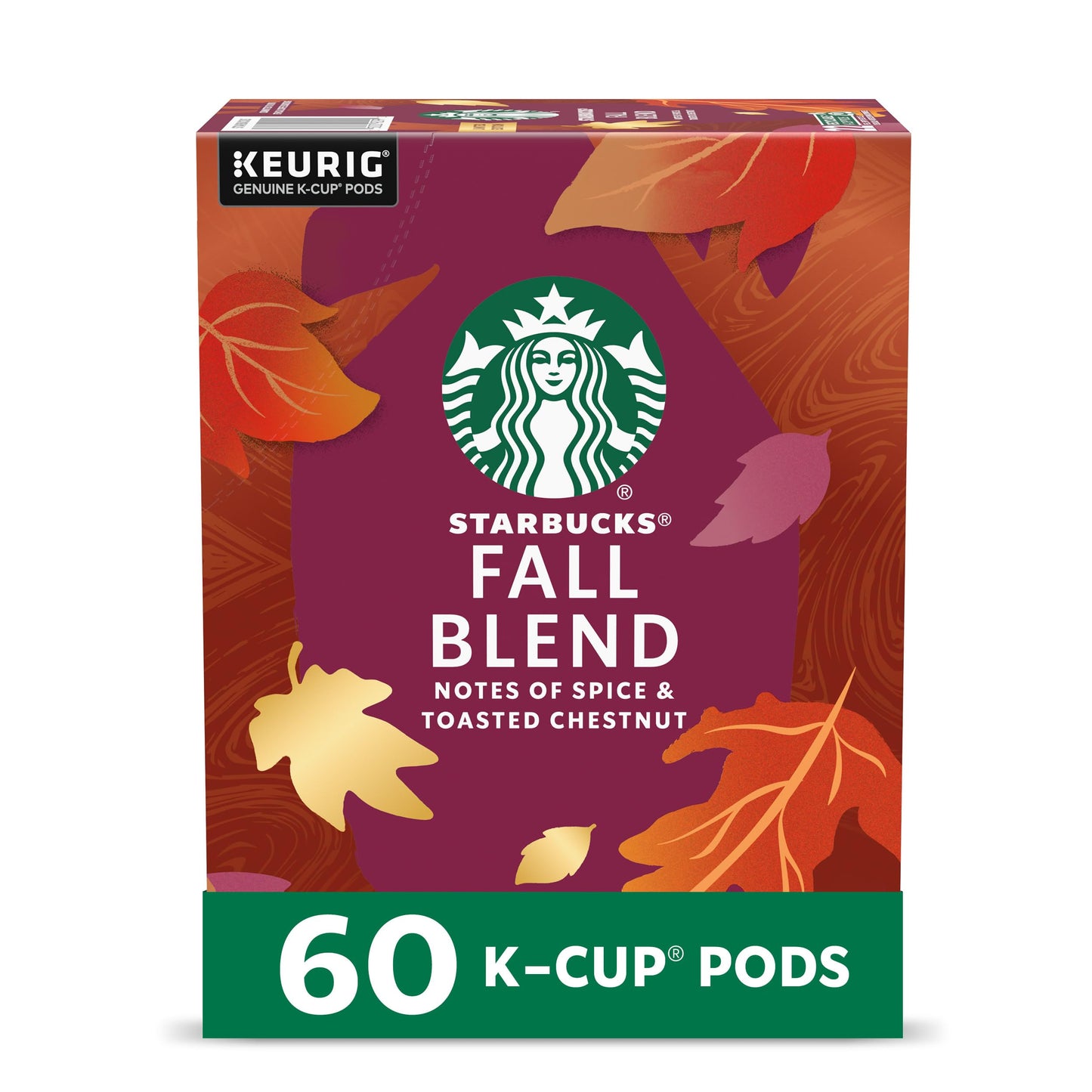 Starbucks K-Cup-Kaffeepads, natürlich aromatisiertes Kaffee-Vielfaltspaket für Keurig-Kaffeemaschinen, 100 % Arabica, 1 Schachtel (40 Pads)
