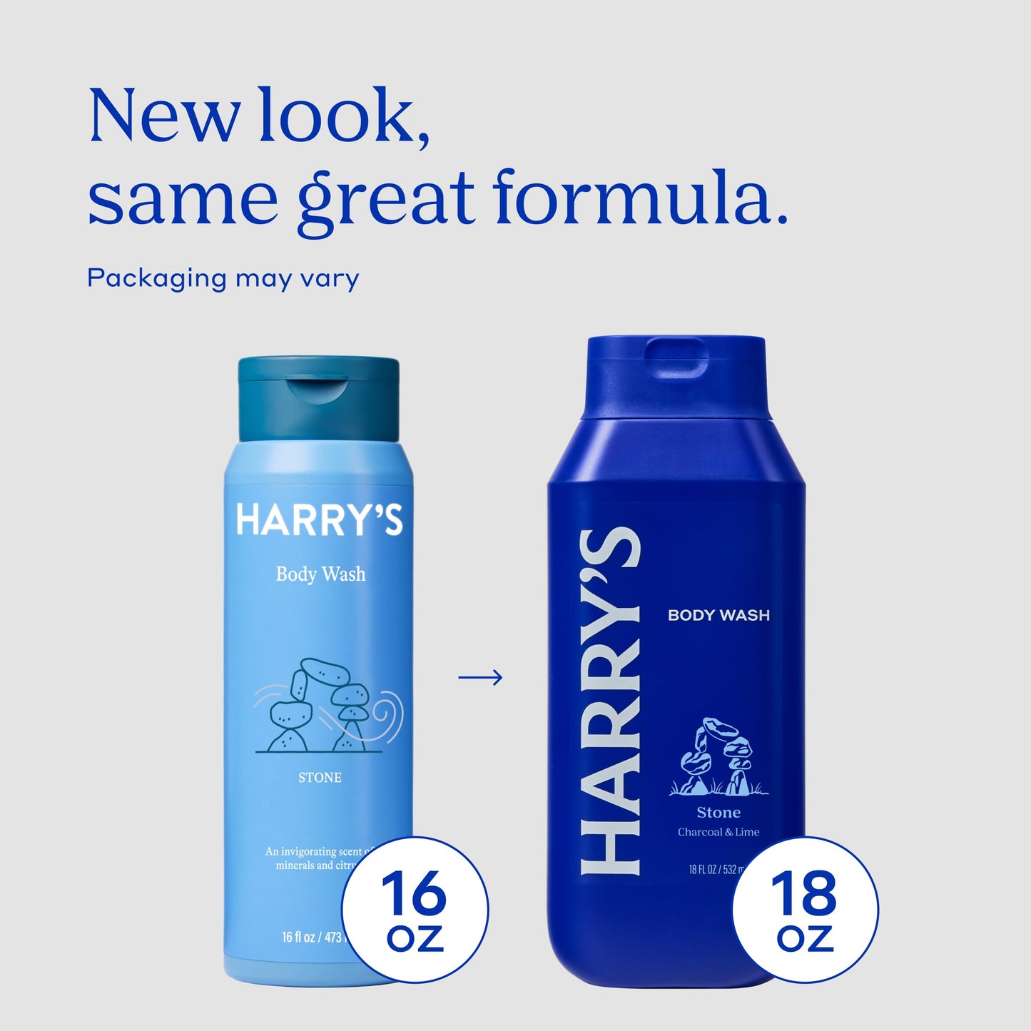 Harry's Men's Body Wash Shower Gel - Stone, 16 Fl Oz (Pack of 3)