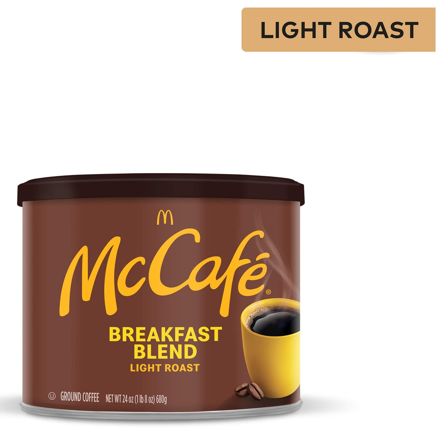 McCafe Colombian, Medium-Dark Roast Ground Coffee, 24 oz Canister