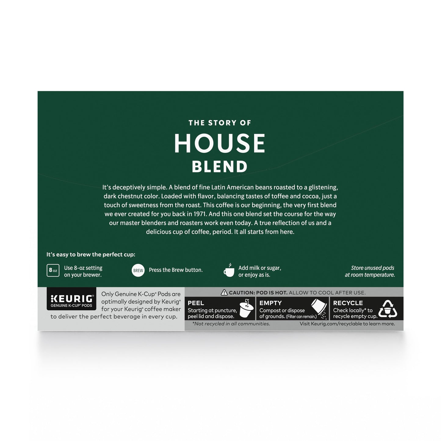 Starbucks K-Cup-Kaffeepads, natürlich aromatisiertes Kaffee-Vielfaltspaket für Keurig-Kaffeemaschinen, 100 % Arabica, 1 Schachtel (40 Pads)