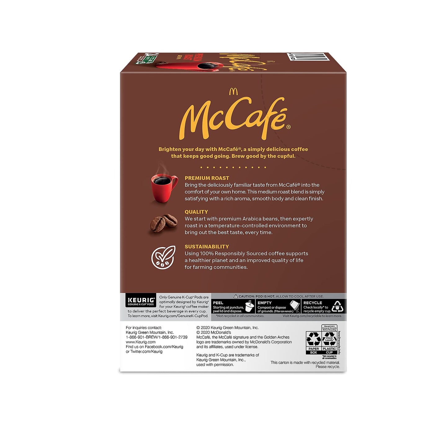 McCafe Premium Medium Roast K-Cup Coffee Pods, Premium Roast, 84 Count