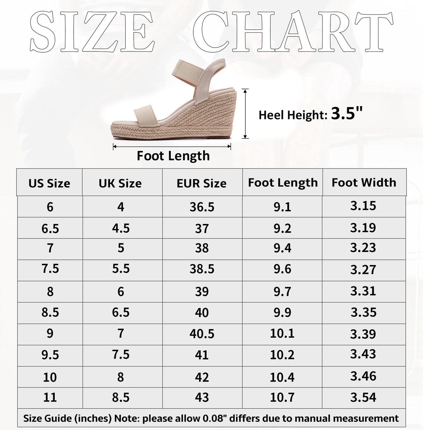 Vepose Damen 881 Keilsandalen Elastischer Fesselriemen Espadrilles Plateau Offene Zehenpartie High Heel Stretch Textil Brautschuhe