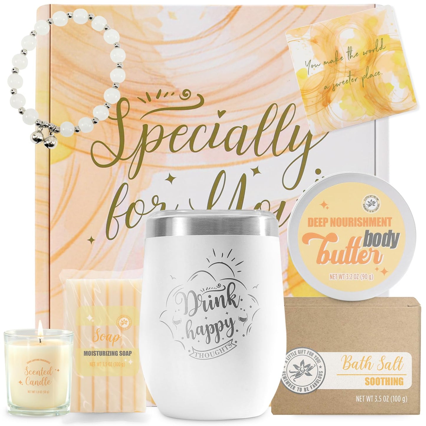 Spa-Geschenke für Frauen, Geschenkset, Selbstpflegeset, Geburtstagsgeschenke, 5-teiliges Rosenbadeset mit Massageöl, Badebombe, Salzpeeling, Seife, Handcreme, Weihnachtsgeschenke für Mama