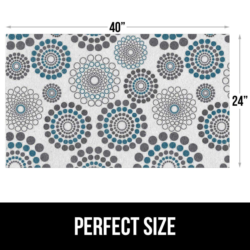 Gorilla Grip LeakGuard, nicht klebende Unterspülmatte für Küchenschränke, 24 x 40, wasserdichte, schnell trocknende Regaleinlage, langlebige, saugfähige Filzmatten für Badezimmerwaschbecken, Schränke, Kommoden, Damast, Taupe-Creme