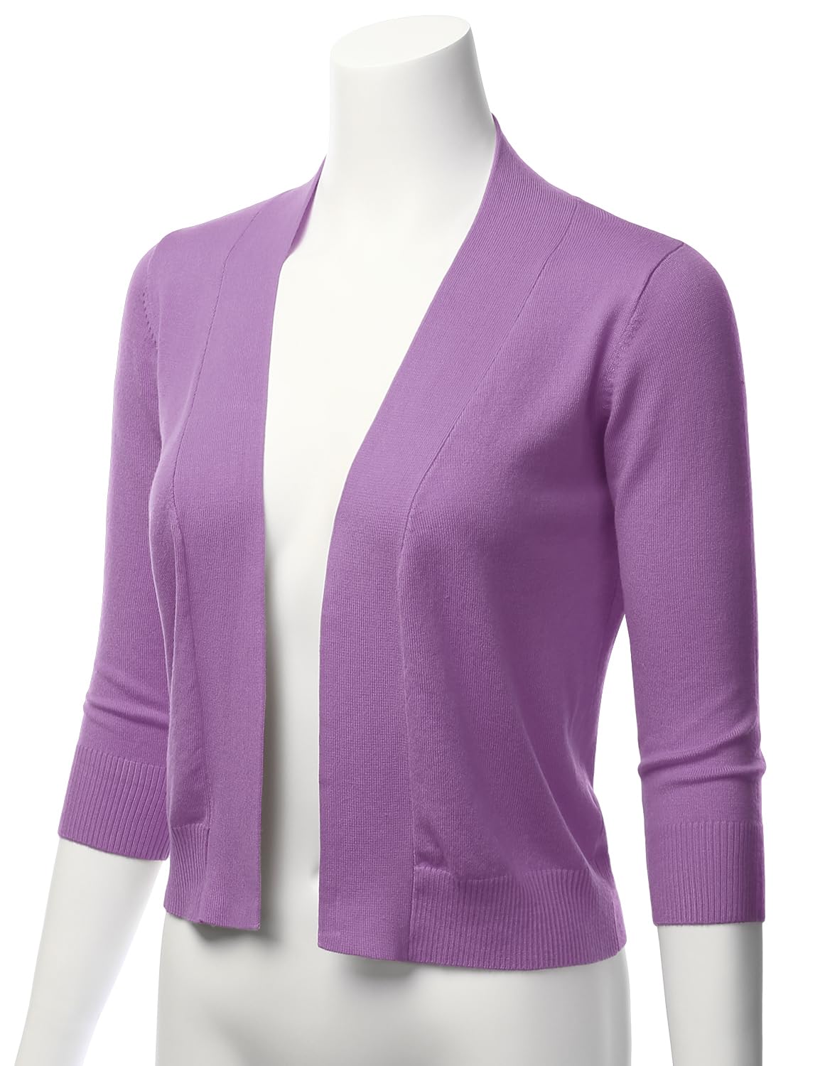 LALABEE Damen-Bolero, klassisch, 3/4-Ärmel, vorne offen, kurz, Cardigan, Shrugs für Kleider (S~XXL)