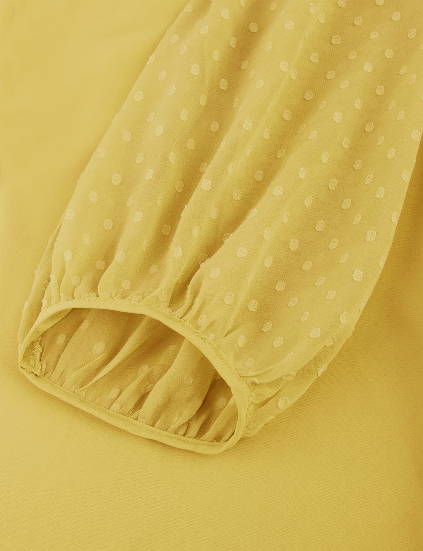 Bebonnie Damen Chiffonbluse mit Laternenmuster, 3/4-Ärmel, lässig, locker, V-Ausschnitt