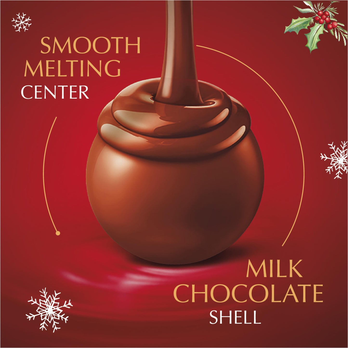 Lindt LINDOR Milk Chocolate Candy Truffles, Milk Chocolate with Smooth, Melting Truffle Center, 25.4 oz., 60 Count