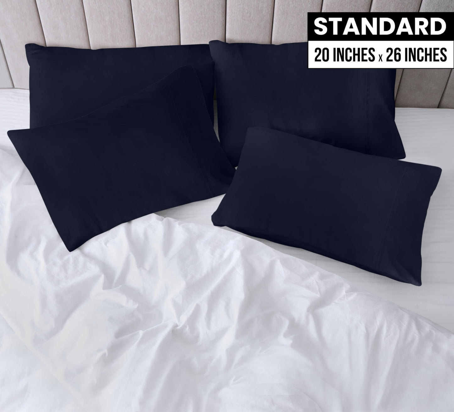 Utopia Bedding Pillow Cases - Envelope Closure - Soft Brushed Microfiber Fabric - Shrinkage and Fade Resistant Pillow