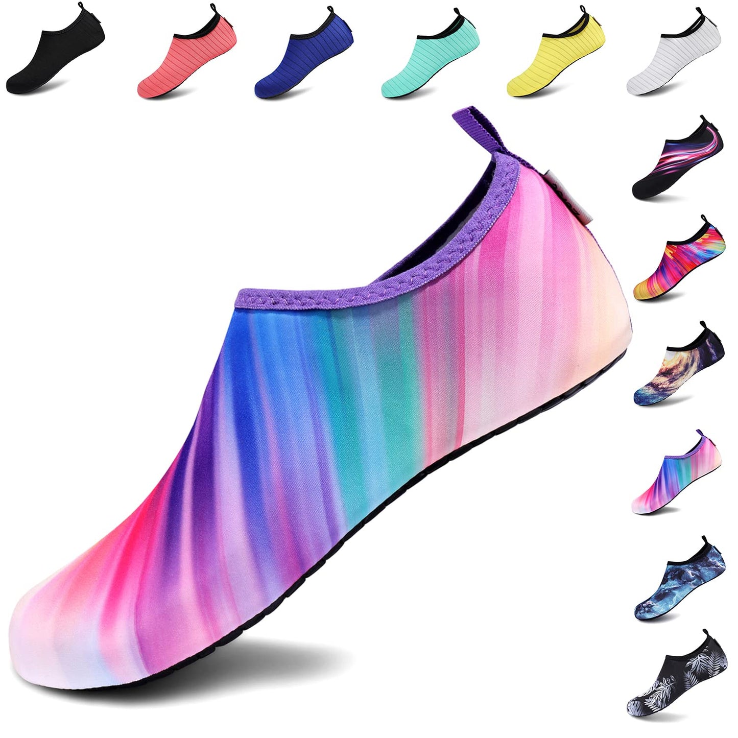Chaussures de sports nautiques VIFUUR, chaussettes de yoga aquatiques à séchage rapide, pieds nus, à enfiler pour hommes et femmes