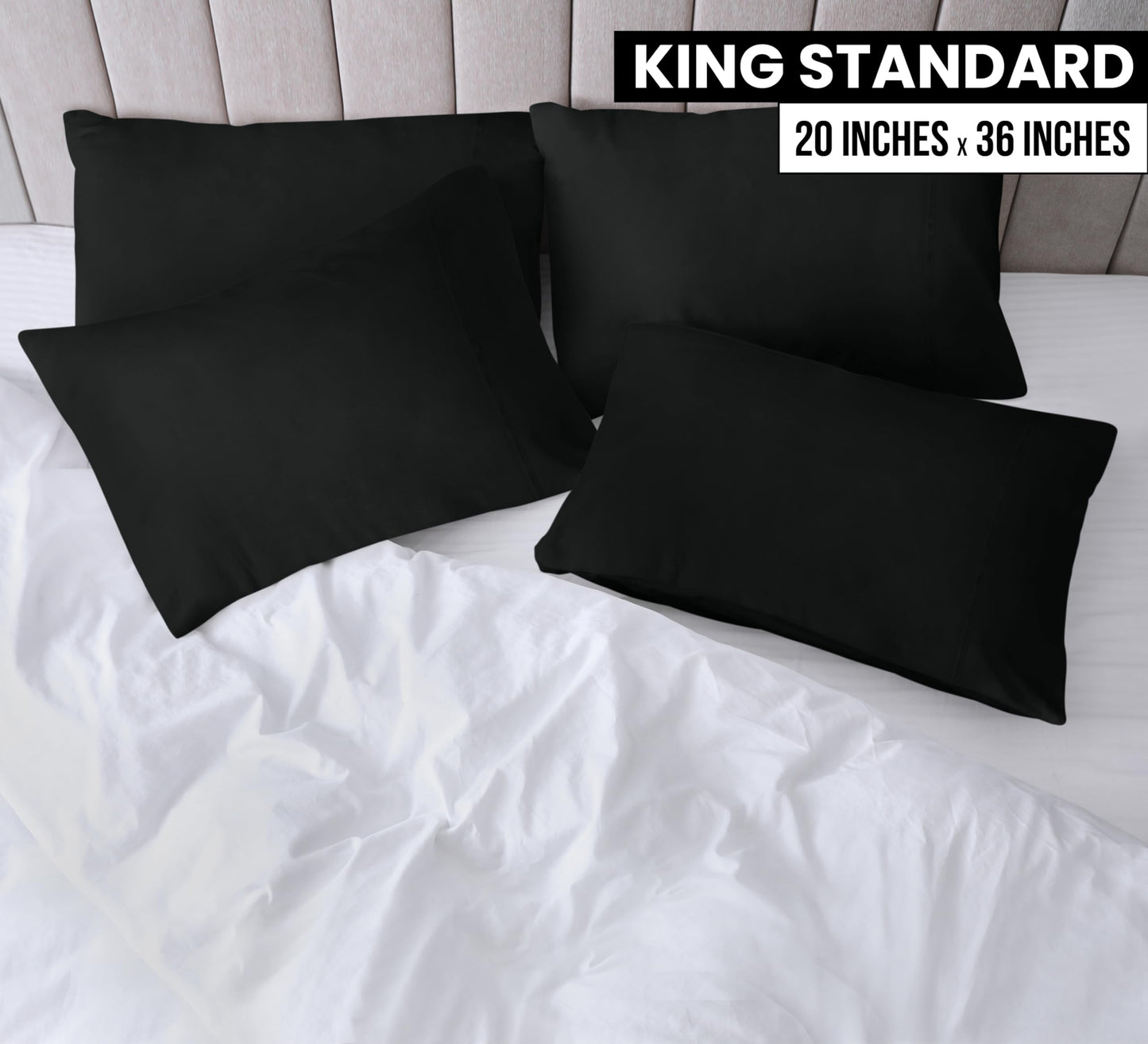 Utopia Bedding Pillow Cases - Envelope Closure - Soft Brushed Microfiber Fabric - Shrinkage and Fade Resistant Pillow