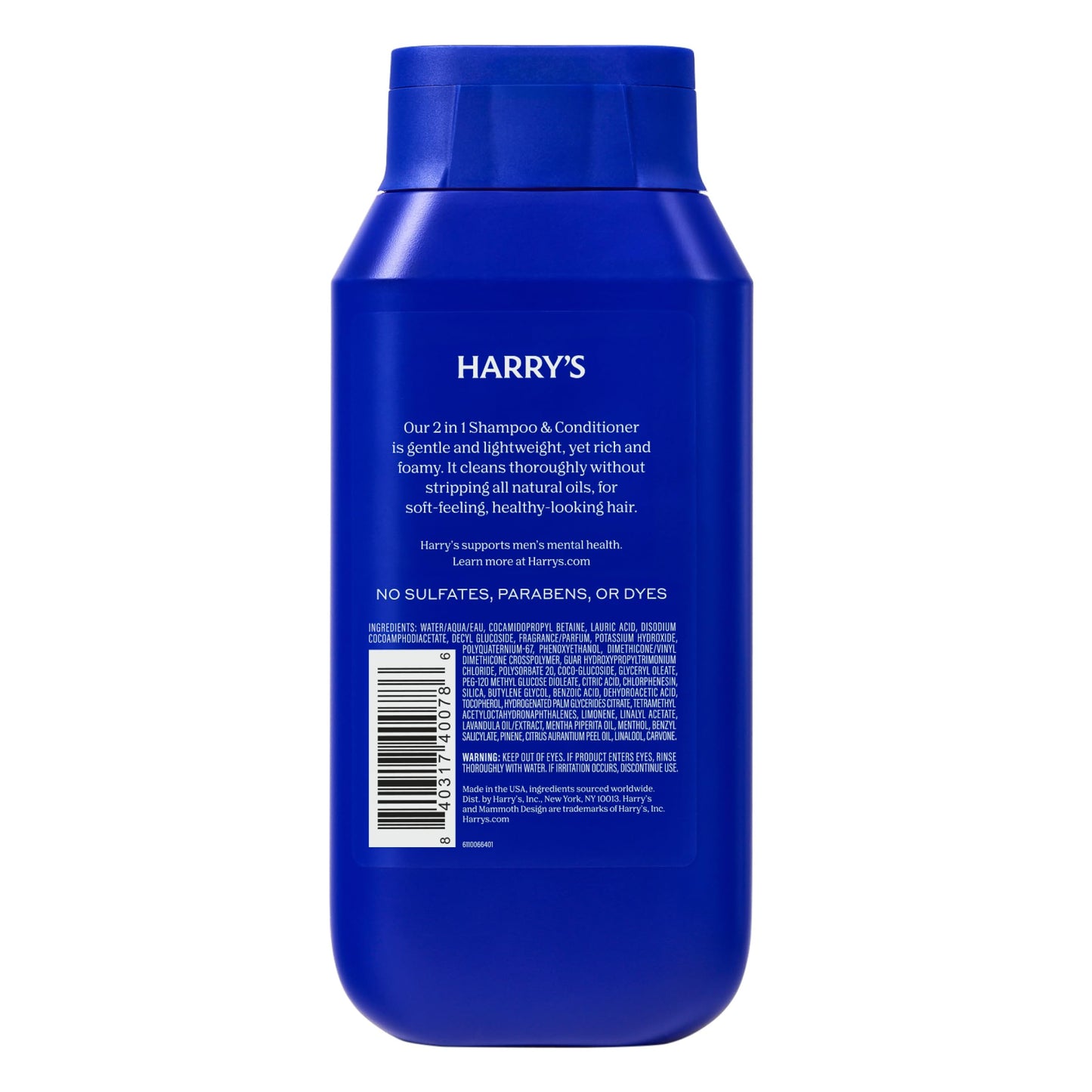 Harry's Men's 2 in 1 Shampoo and Conditioner for All Hair Types - Aspen - (3 Pack) 14 fl oz - No Parabens or Sulfates
