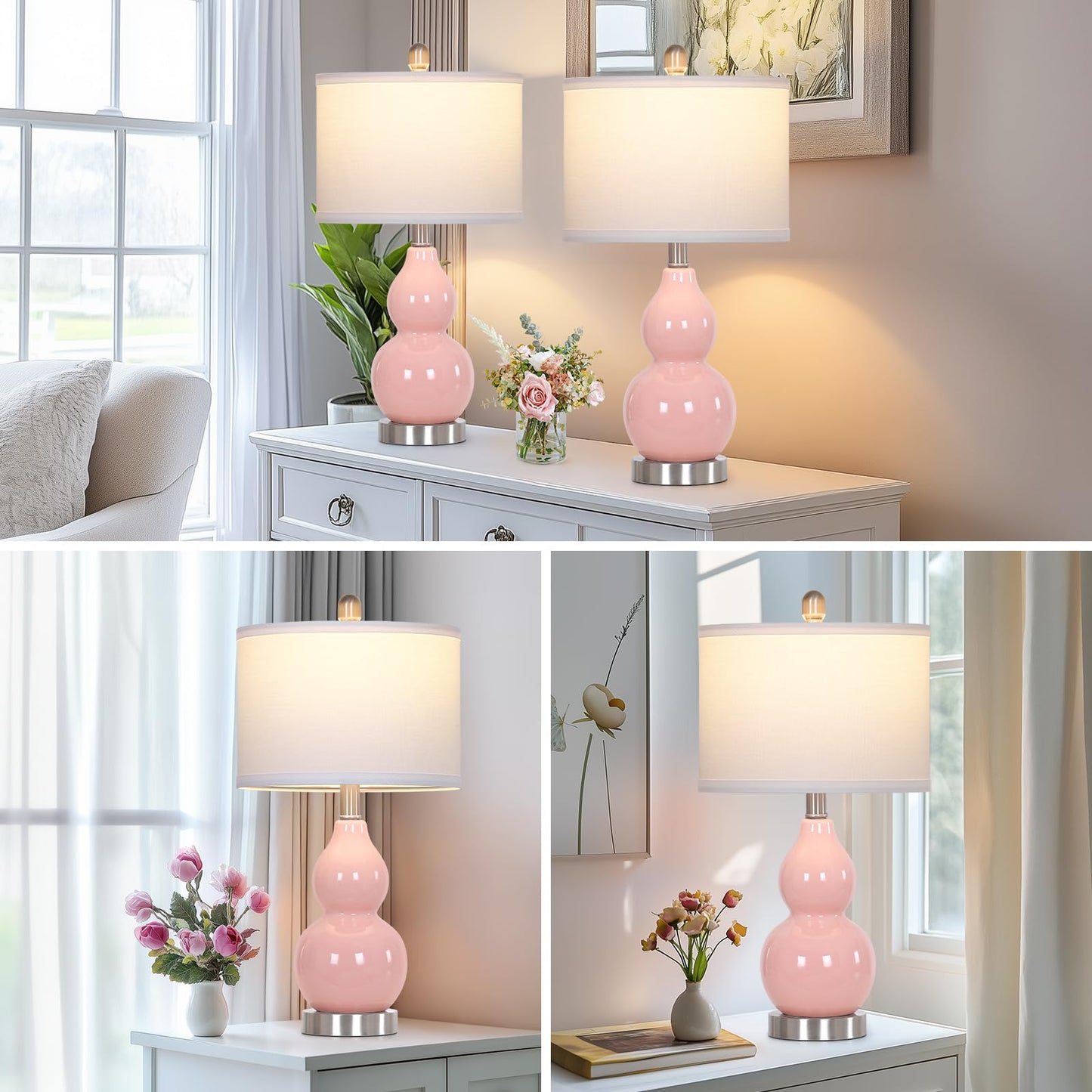 Rinweey Moderne Keramik-Tischlampen