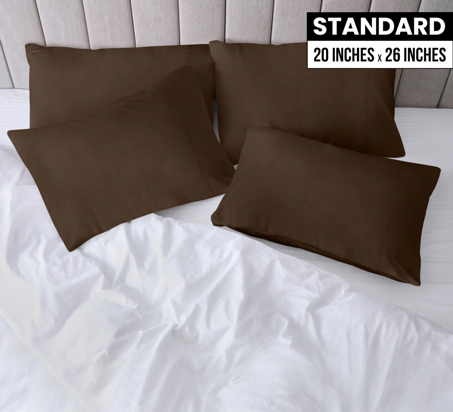 Utopia Bedding Pillow Cases - Envelope Closure - Soft Brushed Microfiber Fabric - Shrinkage and Fade Resistant Pillow