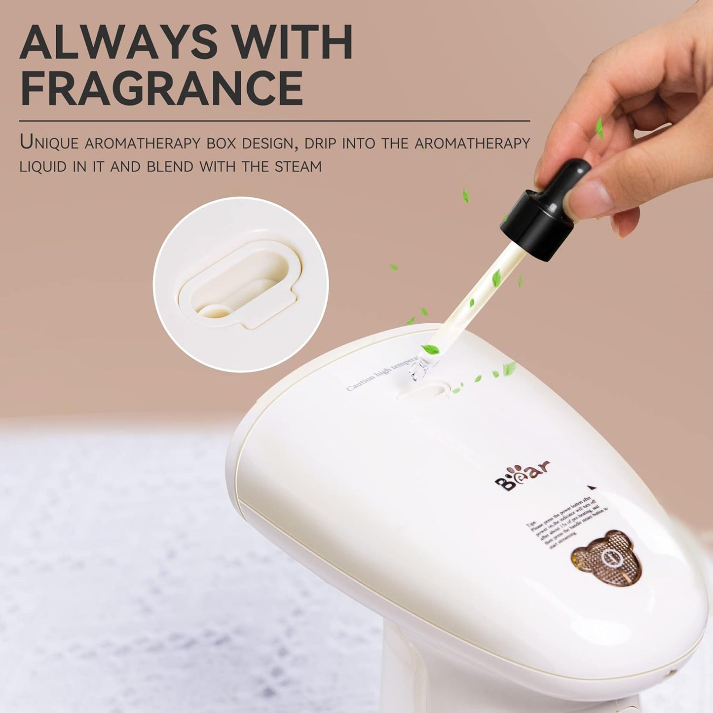 Steamer for Clothes, 1300W Powerful Fast-Heating Handheld Garment and Clothes Steamer with Large 230ml Tank, Auto-Off Safety, Includes Brush, Perfect for Home and Travel Wrinkle Removal