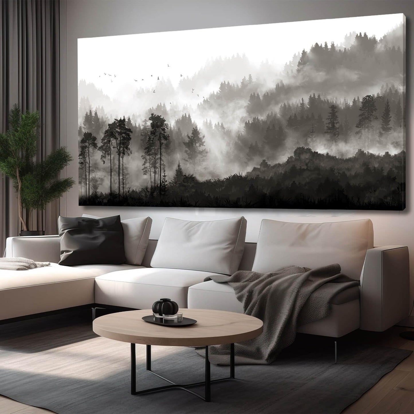 YJYart Abstract Wall Art Green and Gold Hand Painted Oil Painting Blossom Botanical Large Picture for Living Room Bedroom Kitchen Office 30x60 Inch