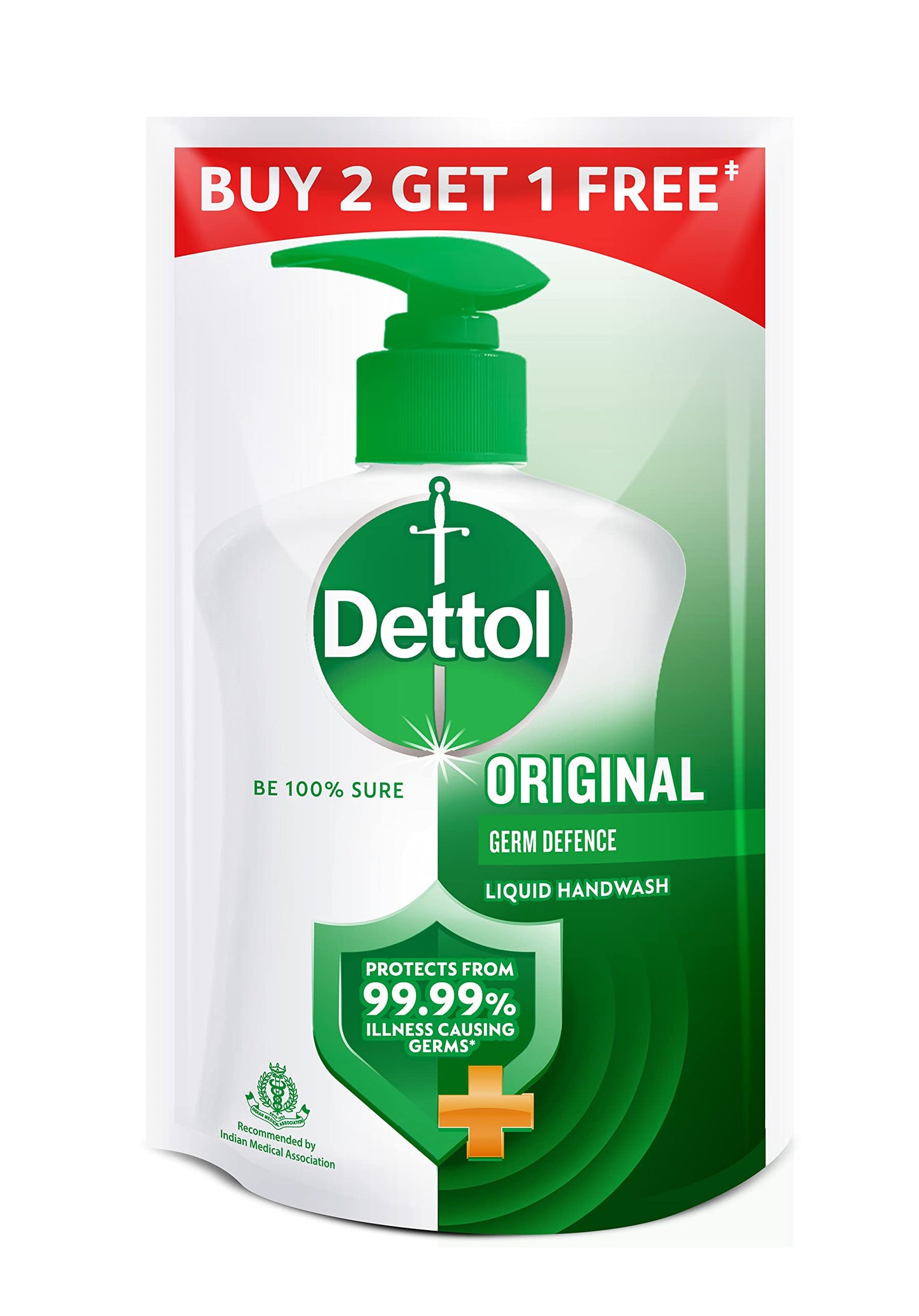 Dettol Original Liquid Handwash | 875ml (29.59 Fl Oz) | Pack of 2