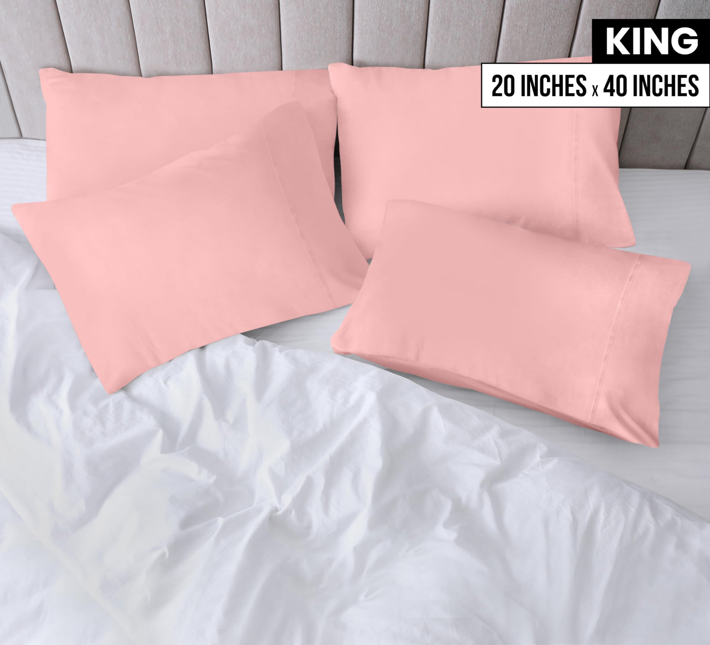 Utopia Bedding Pillow Cases - Envelope Closure - Soft Brushed Microfiber Fabric - Shrinkage and Fade Resistant Pillow