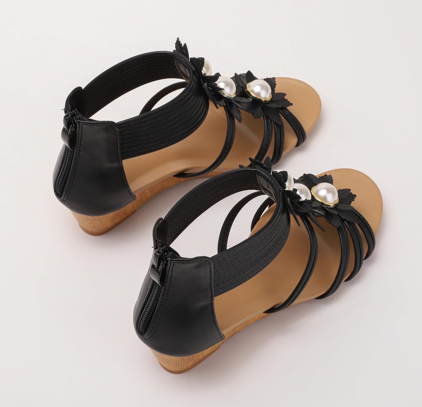 Keilsandalen für Damen, elegant, lässig, für den Sommer, süß, bequem, mit Keilabsatz, Strandsandale
