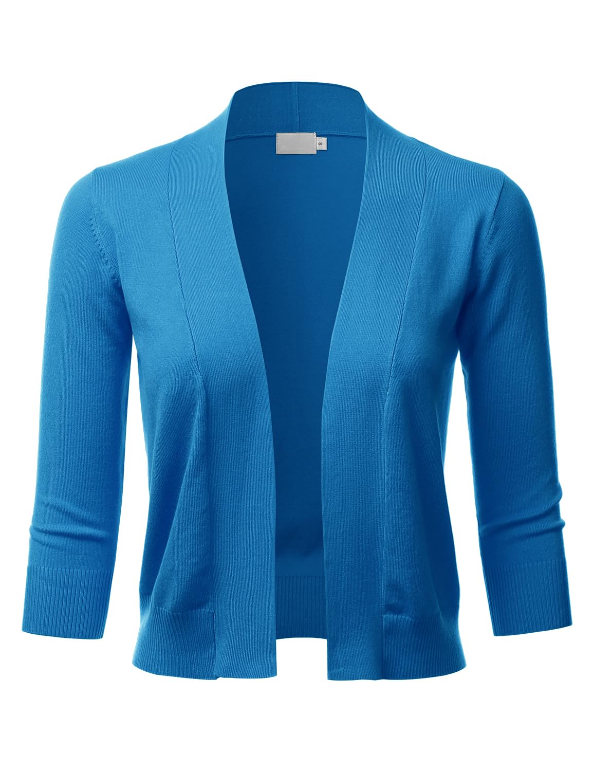 LALABEE Damen-Bolero, klassisch, 3/4-Ärmel, vorne offen, kurz, Cardigan, Shrugs für Kleider (S~XXL)