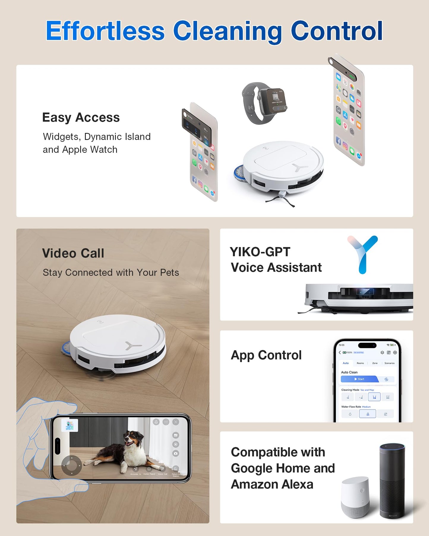 ECOVACS DEEBOT T50 MAX PRO Omni Robot Vacuum and Mop, 18,500Pa Suction, 18mm Auto-Lift, ZeroTangle &TruEdge 2.0, AIVI 3.0 Obstacle Avoidance, Auto Hot Water Mop Wash/Dry/Refill, Self-Emptying