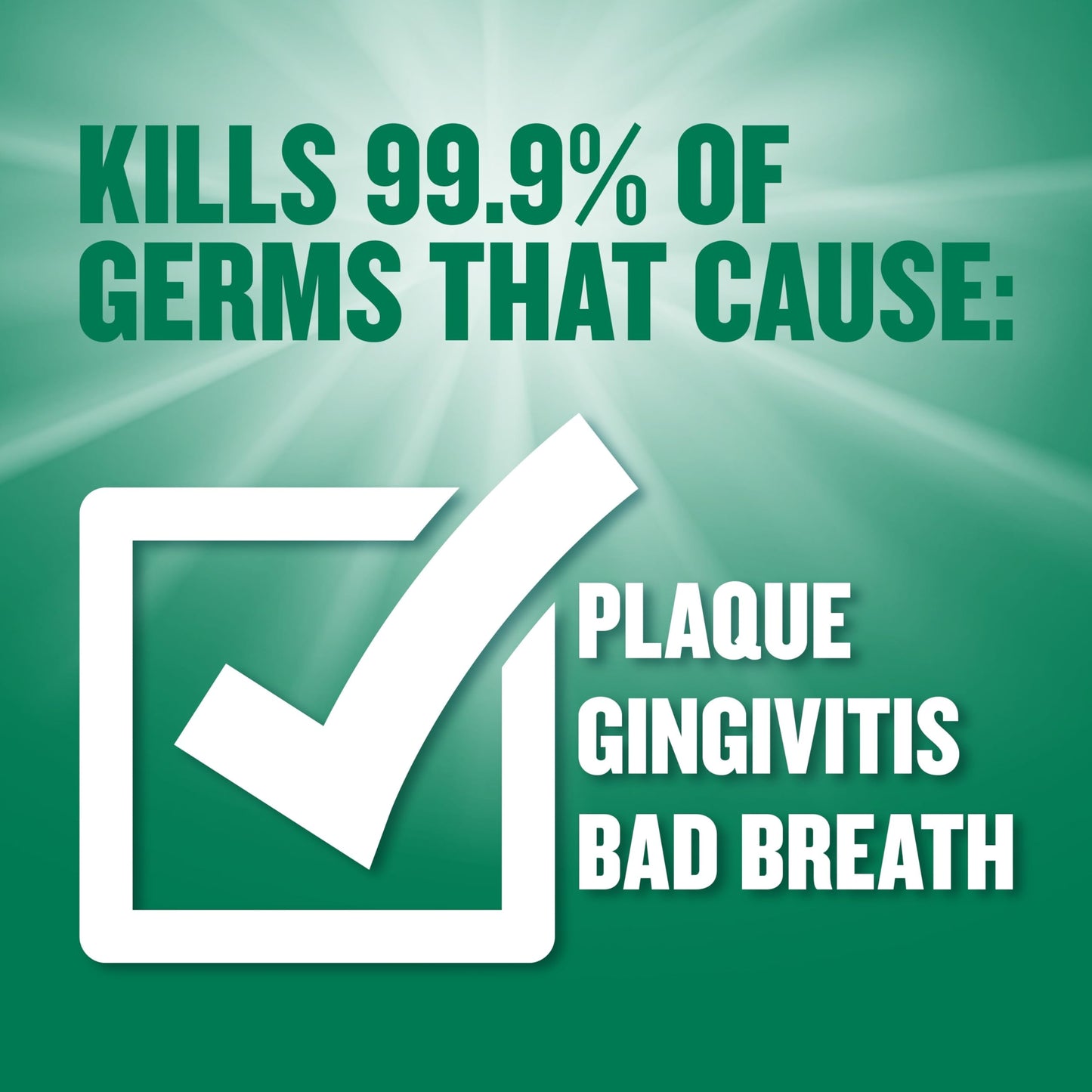 Listerine Freshburst Antiseptic Mouthwash for Bad Breath, Kills 99% of Germs That Cause Bad Breath & Fight Plaque & Gingivitis, ADA Accepted Mouthwash, Spearmint, 1 L