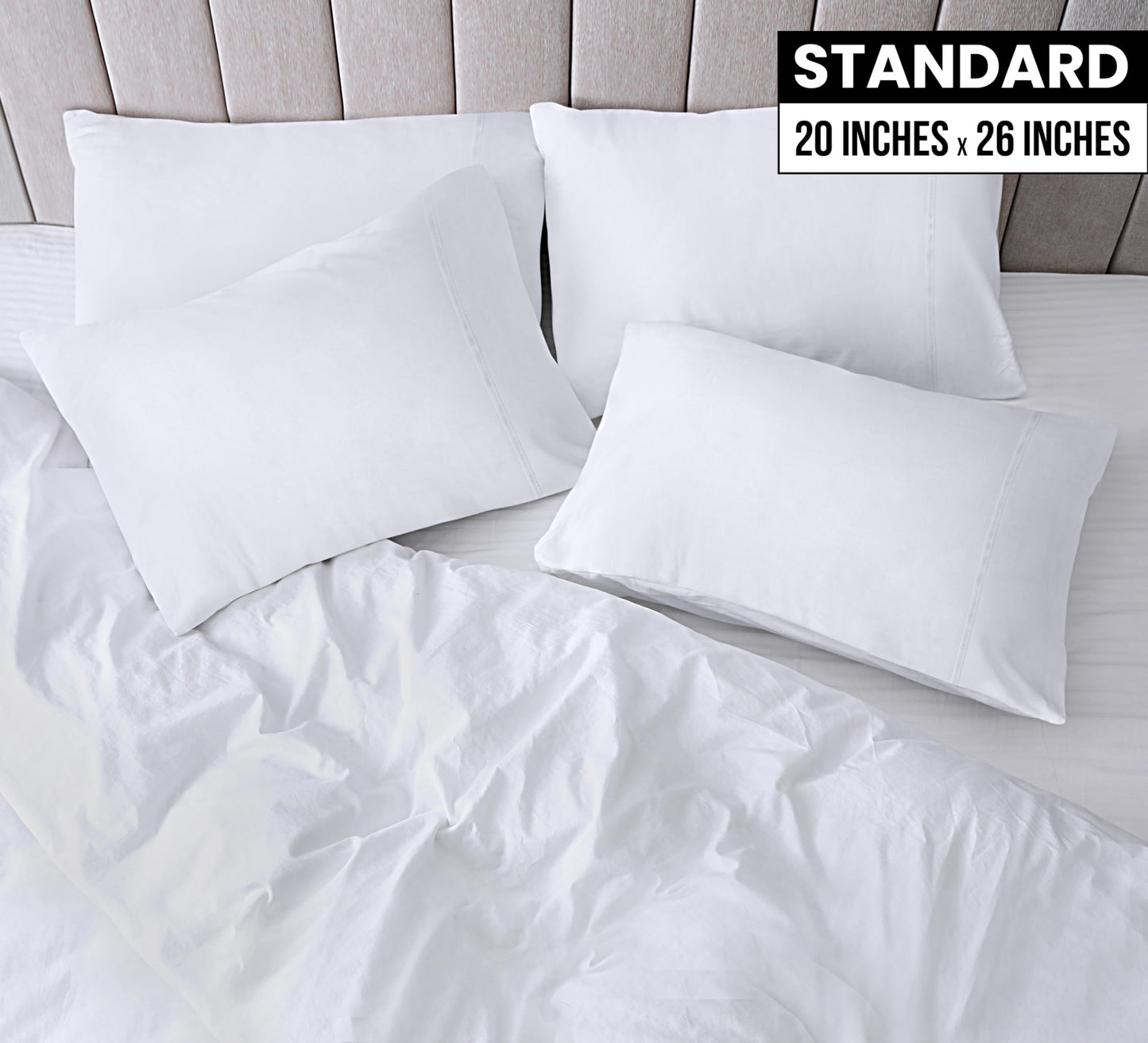 Utopia Bedding Pillow Cases - Envelope Closure - Soft Brushed Microfiber Fabric - Shrinkage and Fade Resistant Pillow