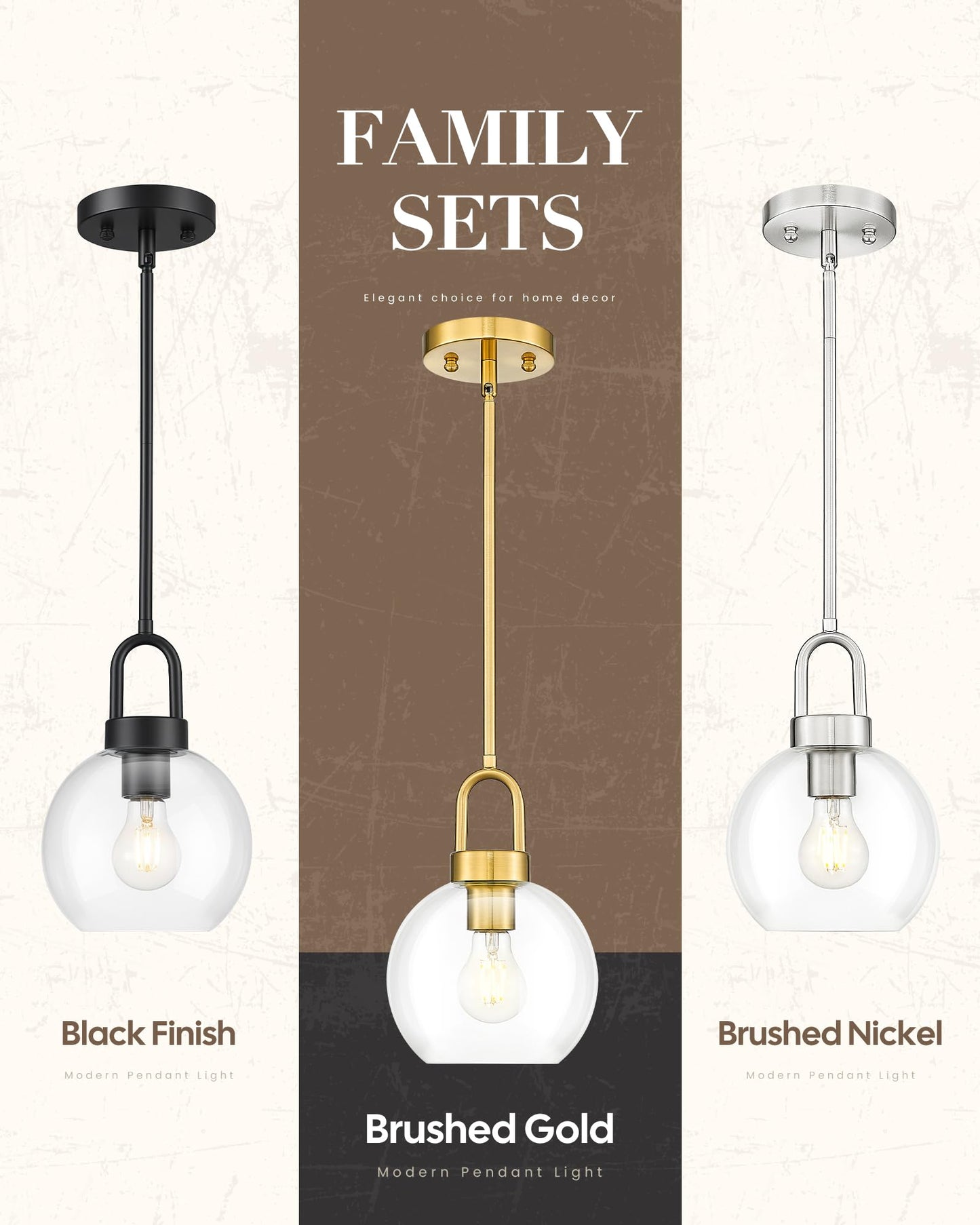 TENGXIN 7-Zoll-Pendelleuchte für Kücheninsel – gebürstetes Gold-Finish mit Milchglasschirm, eleganter Bauernhausstil, perfekt für Esszimmer oder Schlafzimmer, TXPLBG15-MG