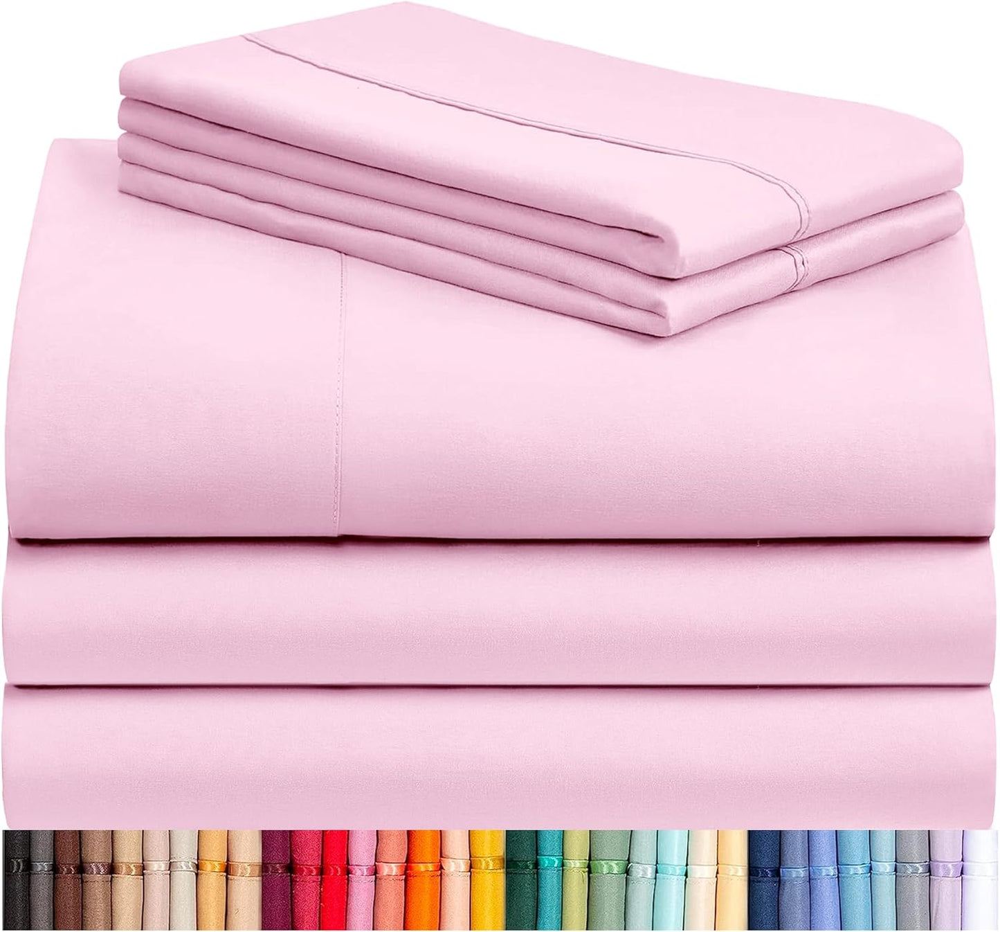 LClub Luxury 4-Piece Cooling Microfiber Sheet Set
