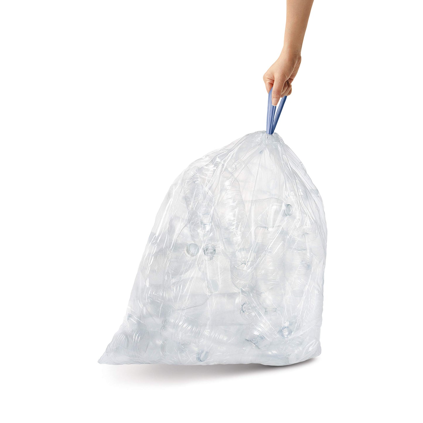 simplehuman Code H 60 Count, Genuine Custom Fit Liners, Drawstring Trash Bags in Dispenser Packs, 30-35 Liter / 8-9.2 Gallon, White