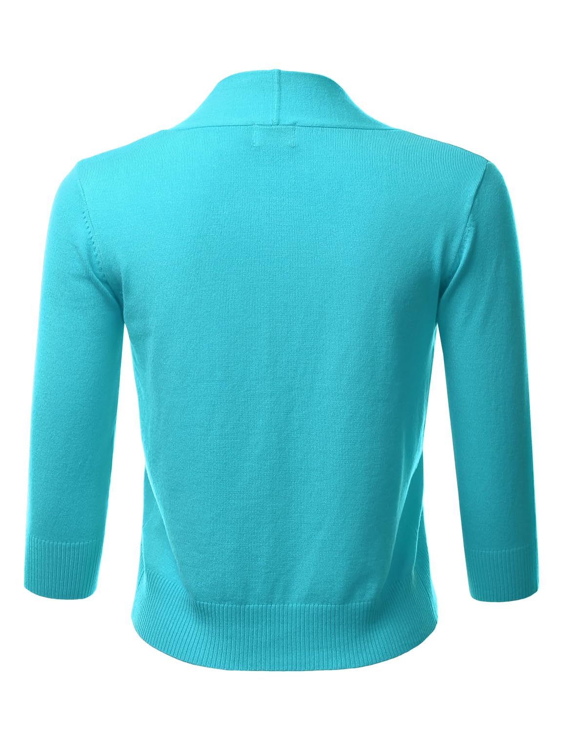 LALABEE Damen-Bolero, klassisch, 3/4-Ärmel, vorne offen, kurz, Cardigan, Shrugs für Kleider (S~XXL)