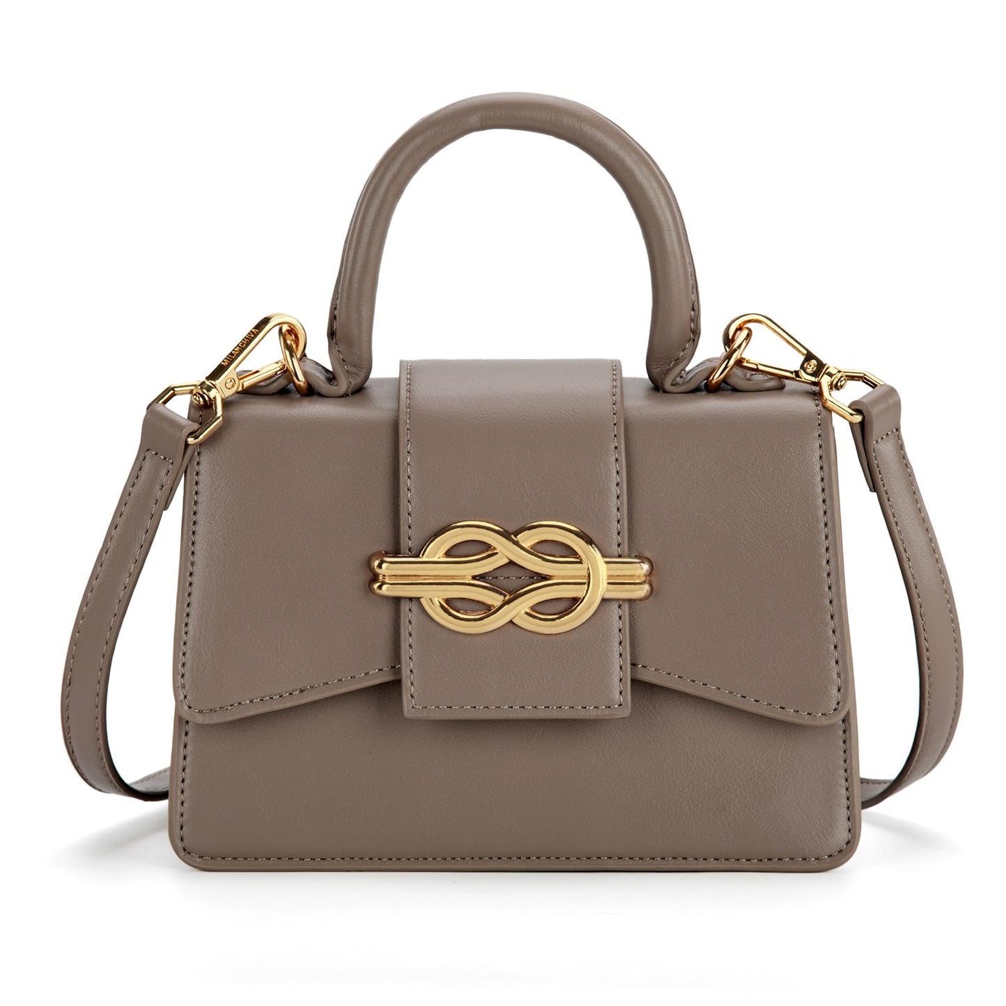 Milan Chiva Kleine Geldbörse mit Henkel für Damen, Mini-Umhängetasche, elegante quadratische Tasche