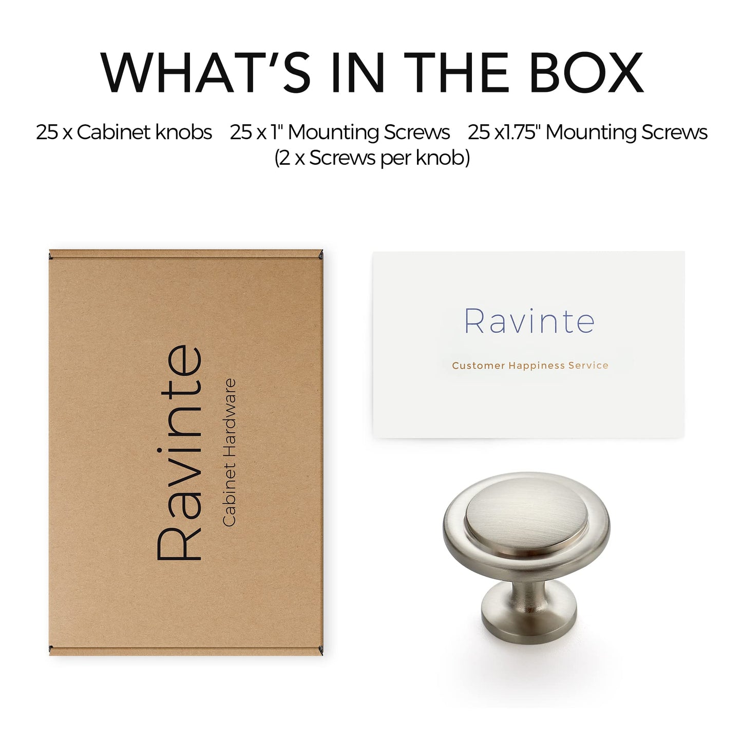Ravinte 35er-Pack 1-1/4 Zoll Küchenschrankknöpfe Schubladenknöpfe Kommodenknöpfe Mattschwarze Zinkknöpfe Schubladengriffe Türknöpfe Kommodenschubladengriffe Knöpfe für Kommodenschubladen