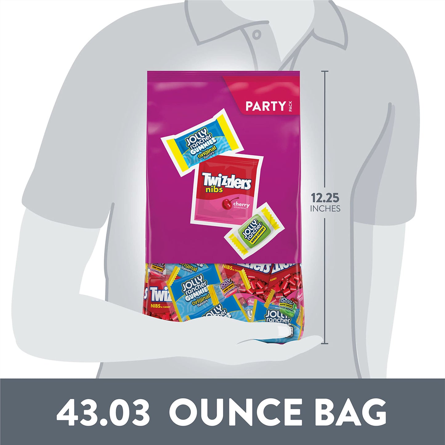 JOLLY RANCHER Assorted Fruit Flavored Hard Candy Bulk Bag, 5 lb