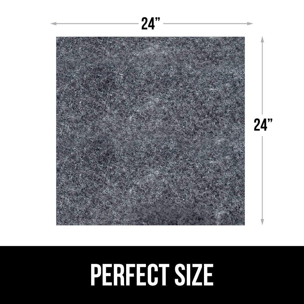 Gorilla Grip LeakGuard, nicht klebende Unterspülmatte für Küchenschränke, 24 x 40, wasserdichte, schnell trocknende Regaleinlage, langlebige, saugfähige Filzmatten für Badezimmerwaschbecken, Schränke, Kommoden, Damast, Taupe-Creme