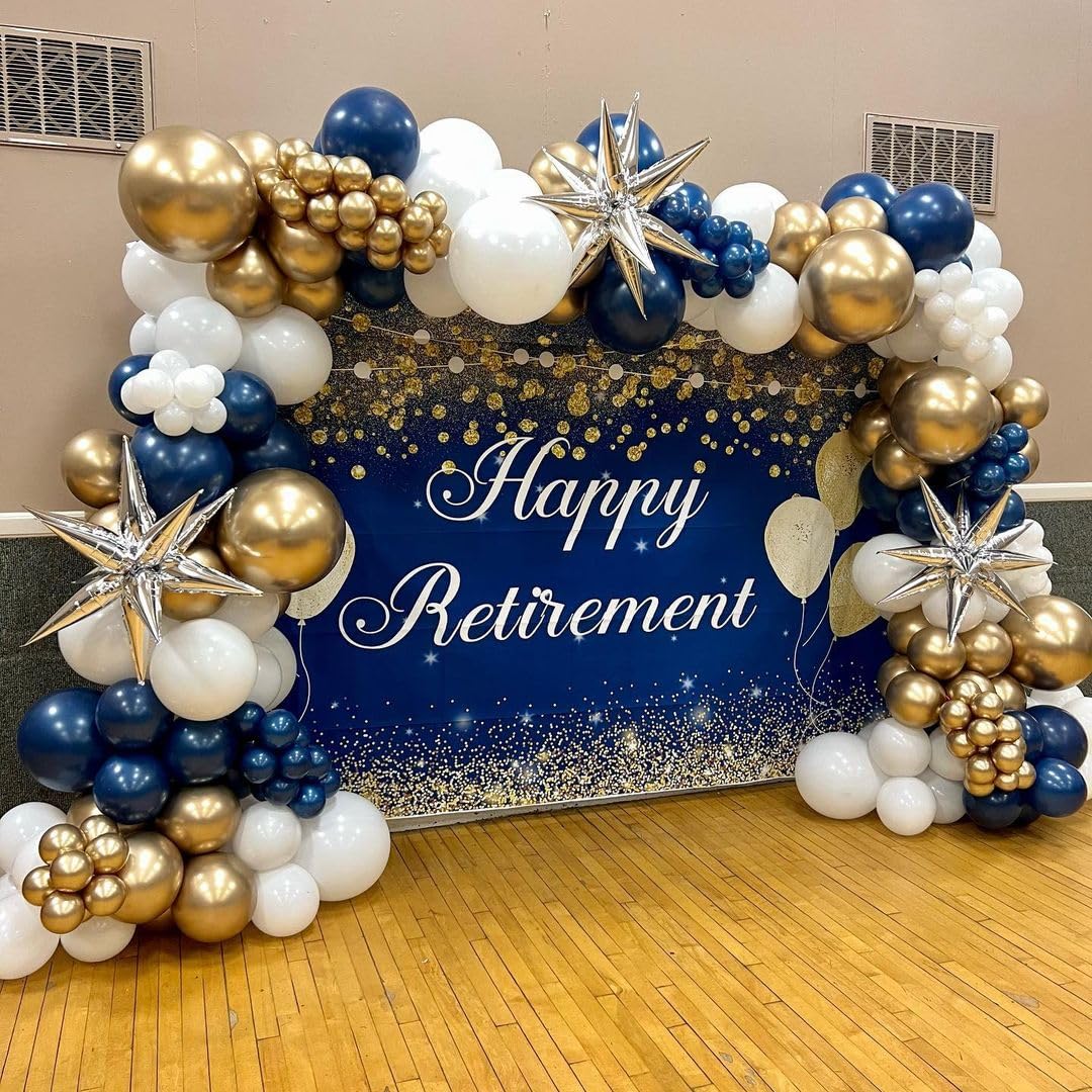 White and Gold Balloons 12 inch, 60pcs Gold and White Party Balloons with Gold Confetti Balloons for Wedding Baby Shower Birthday Bridal Shower Baptism Party Decoration