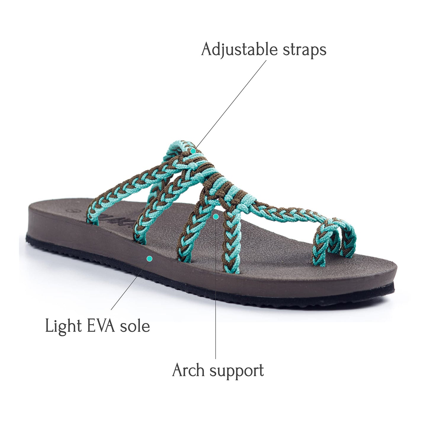 Plaka Relief Flip Flops for Women with Arch Support | Comfy Sandals for Women | Perfect for the Beach, Long Walks or Poolside