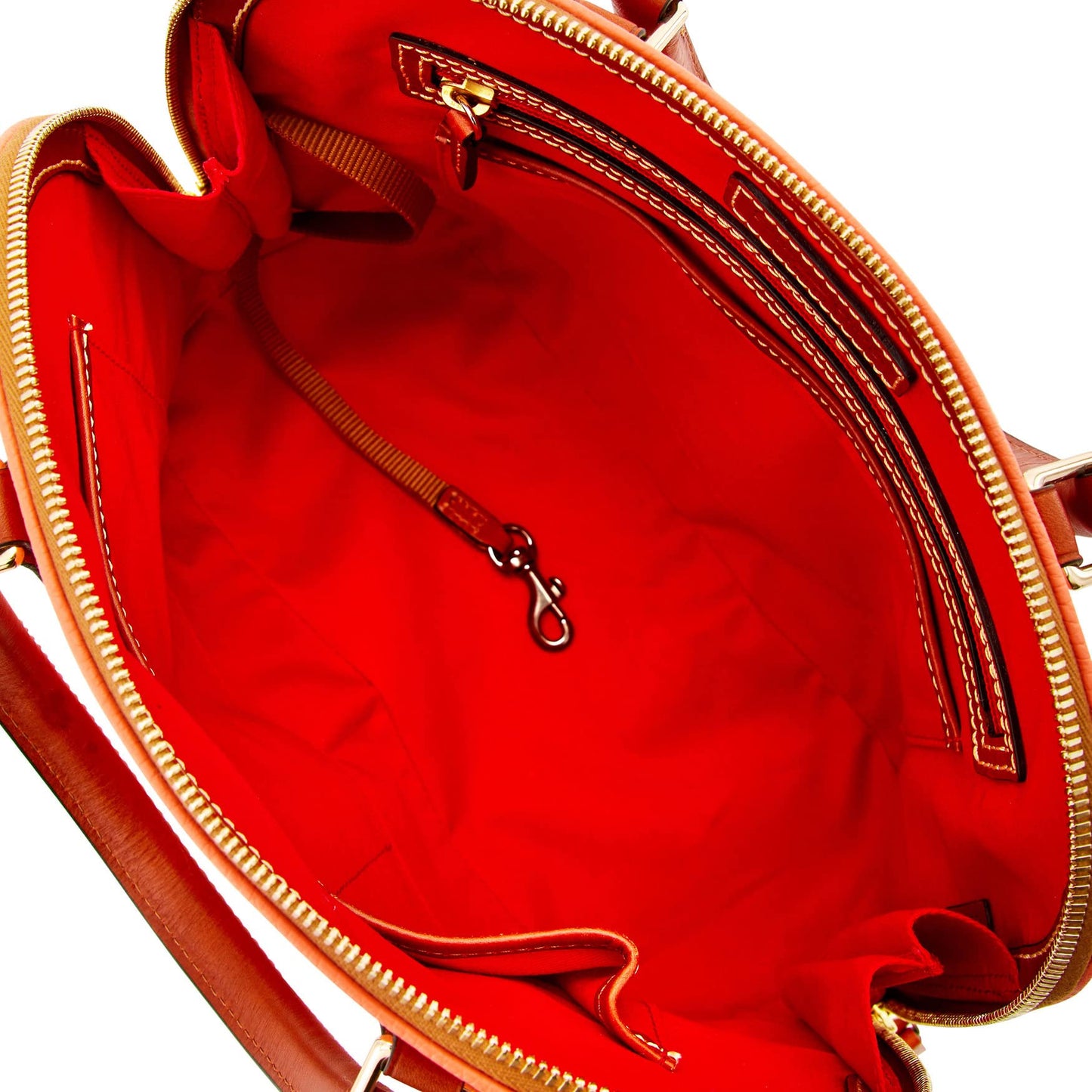Dooney & Bourke Women's Zip Zip Satchel in Pebble Grain Leather, Large Handbag with Adjustable & Detachable Shoulder Strap