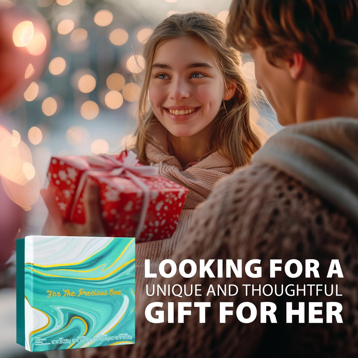 Spa-Geschenke für Frauen, Geschenkset, Selbstpflegeset, Geburtstagsgeschenke, 5-teiliges Rosenbadeset mit Massageöl, Badebombe, Salzpeeling, Seife, Handcreme, Weihnachtsgeschenke für Mama