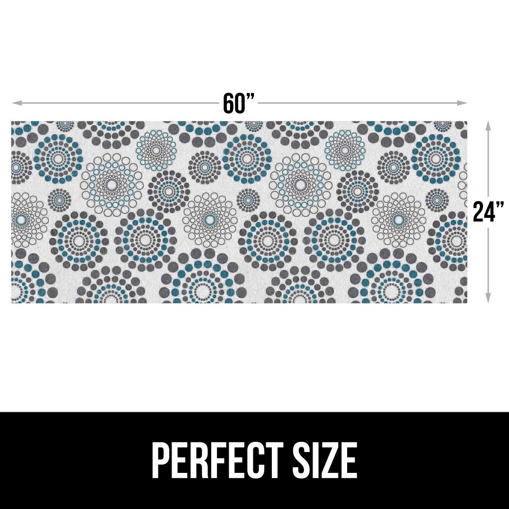 Gorilla Grip LeakGuard, nicht klebende Unterspülmatte für Küchenschränke, 24 x 40, wasserdichte, schnell trocknende Regaleinlage, langlebige, saugfähige Filzmatten für Badezimmerwaschbecken, Schränke, Kommoden, Damast, Taupe-Creme
