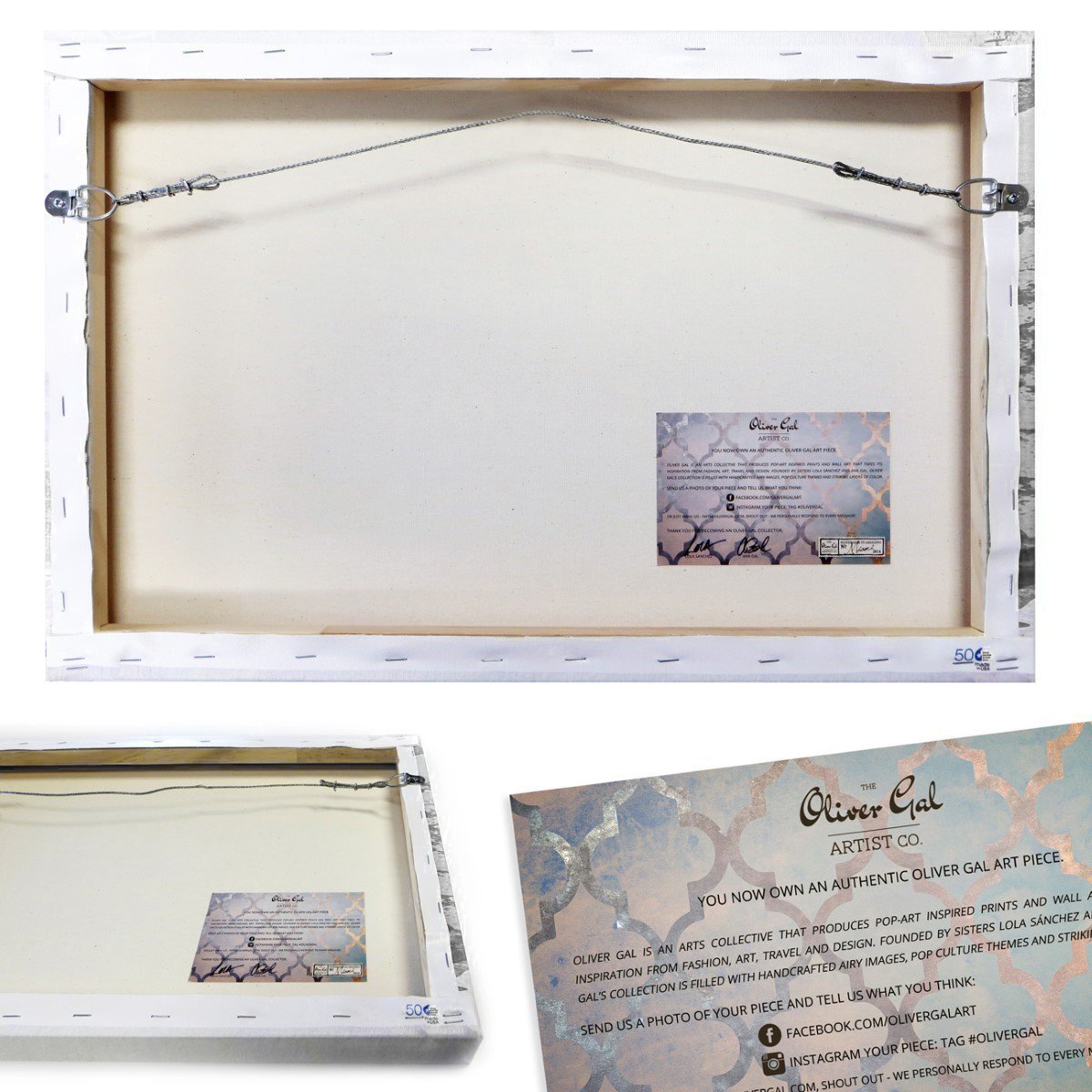 The Oliver Gal Artist Co. Florale Wandkunst, Leinwanddrucke „White Gold Peony“