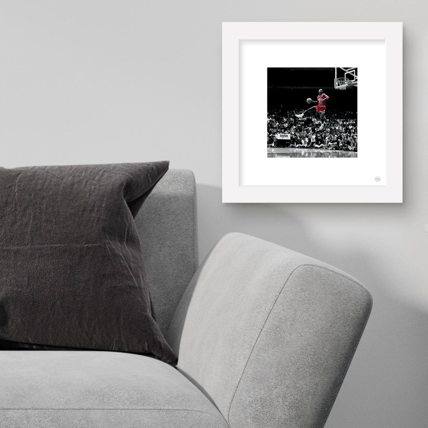 Trends International Gallery Pops Michael Jordan - Flight Progression Sequence 4 Wall Art Wall Poster, 12" x 12", Black Frame Version