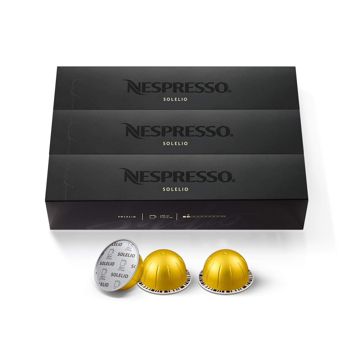 Nespresso-Kapseln Vertuo, Intenso, dunkel gerösteter Kaffee, Kaffeepads à 30 Stück, ergibt 225 ml.