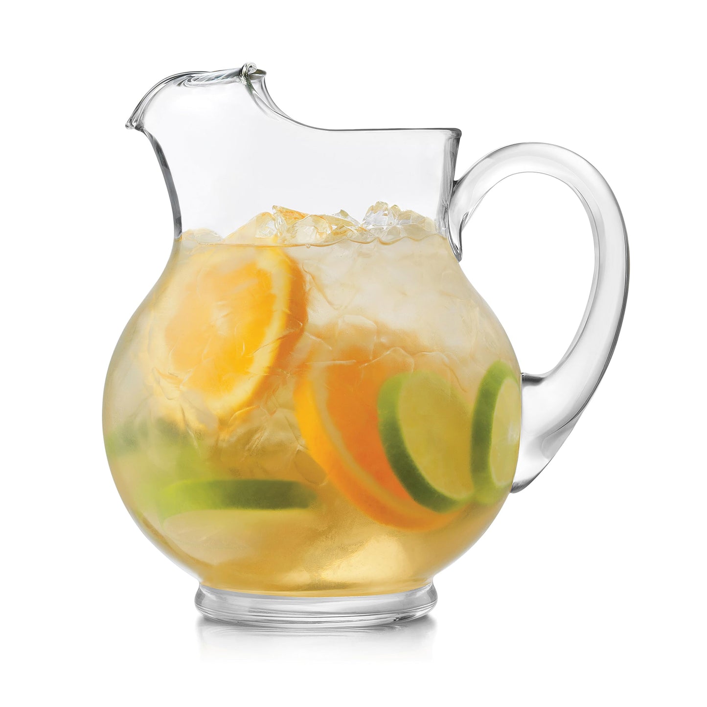 Libbey Acapulco Large Glass Pitcher Set of 2, 89 Oz, Clear, Tall Bubble Glass Pitchers with Handle, Modern Pitcher Set for Iced Tea, Punch, and More